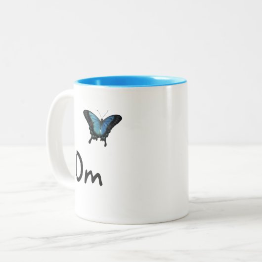 蝶とオム – マグカップ (正面左)