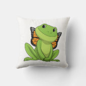 蝶とカエル クッション (裏面)