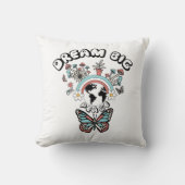 蝶とキノコの夢の大きなインスピオ前向きー クッション (正面)