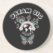 蝶とキノコの夢の大きなインスピオ前向きー コースター (正面)