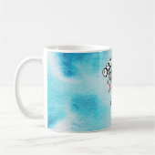 蝶とキノコの夢の大きなインスピオ前向きー コーヒーマグカップ (左)