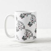 蝶とキノコの夢の大きなインスピオ前向きー コーヒーマグカップ (左)