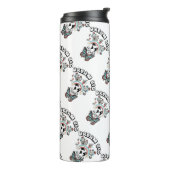 蝶とキノコの夢の大きなインスピオ前向きー タンブラー (回転左)