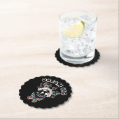 蝶とキノコの夢の大きなインスピオ前向きー ペーパーコースター (インサイチュ)