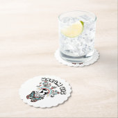 蝶とキノコの夢の大きなインスピオ前向きー ペーパーコースター (インサイチュ)