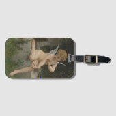 蝶とキューピッド(Bouguerau著) ラゲッジタグ (正面横)