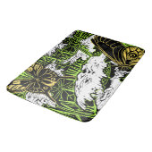 蝶とクイーンアンズレース バスマット (アングル)