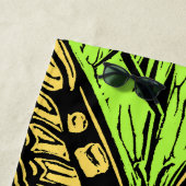 蝶とクイーンアンズレース ビーチタオル (インサイチュ)