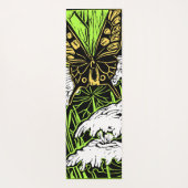 蝶とクイーンアンズレース ヨガマット (裏面)