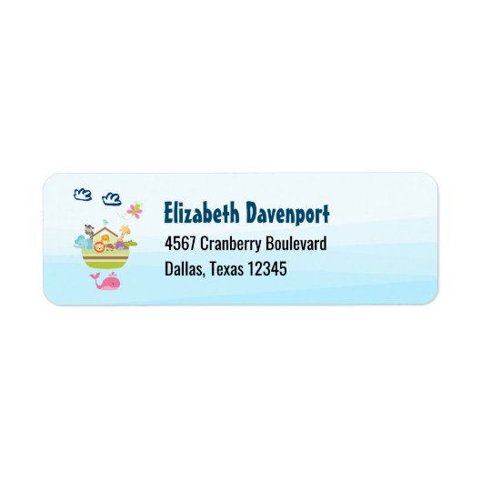 蝶とクジラに囲まれた、かわいい動物の箱舟|過去記事 ラベル (正面)