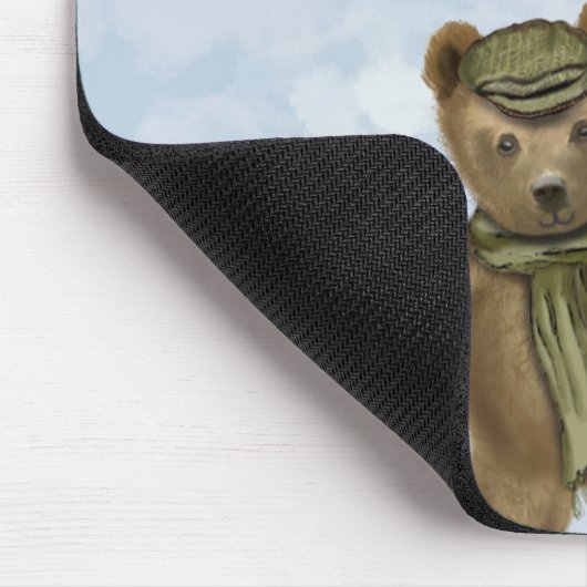 蝶とクマ2 マウスパッド (コーナー)