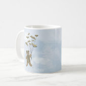 蝶とクマ3 コーヒーマグカップ (正面左)