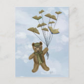 蝶とクマ3 ポストカード (正面)