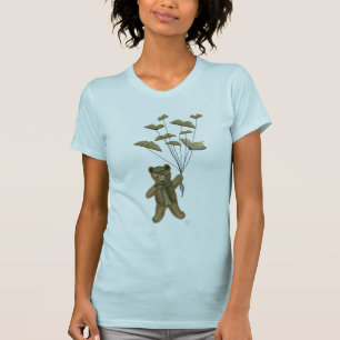 蝶とクマ3 Tシャツ