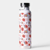 蝶とケシの花 ウォーターボトル (右面)
