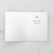 蝶とケシの花 サンキューカード (内部)