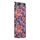 蝶とケシの花 タンブラー (回転右)