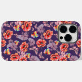 蝶とケシの花 Case-Mate iPhoneケース (裏面 (横))