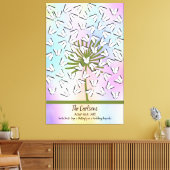 蝶とゲストブックオルタナティブ キャンバスプリント (インサイチュ (リビング))