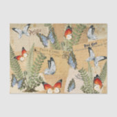 蝶とシダティッシュペーパー 薄葉紙 (正面)