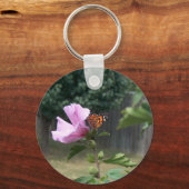 蝶とシャロンバラ キーホルダー (正面)