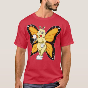 蝶とダンベルボディビル Tシャツ