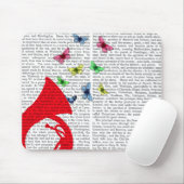 蝶とチューバ マウスパッド (マウス)