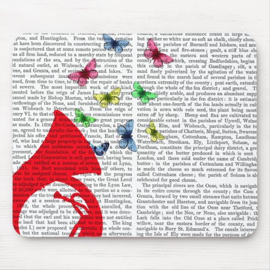 蝶とチューバ マウスパッド (正面)