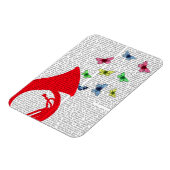 蝶とチューバ マグネット (左側)