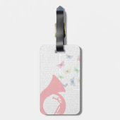 蝶とチューバ ラゲッジタグ (裏面縦)