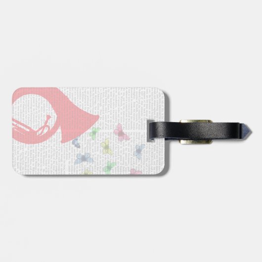 蝶とチューバ ラゲッジタグ (裏面横)