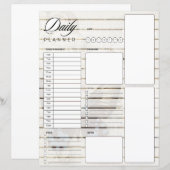 蝶とデイジーのデイリー プランナー (正面/裏面)