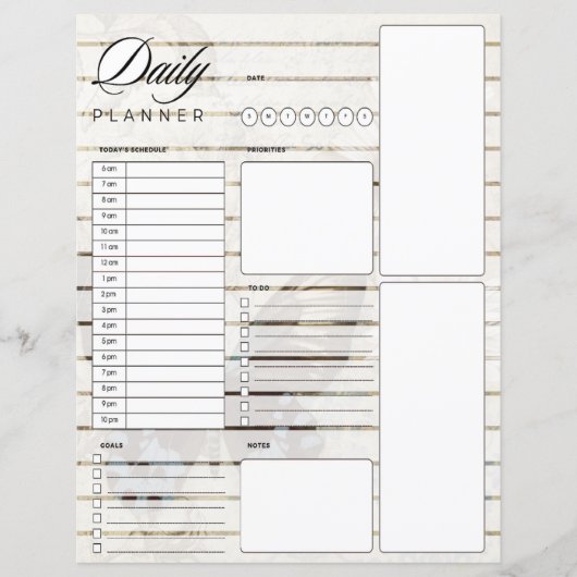 蝶とデイジーのデイリー プランナー (正面)