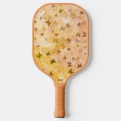 蝶とデイジーバイシャーリー・テイラー ピックルボールラケット (裏面)