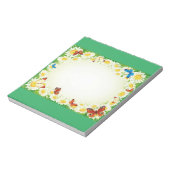 蝶とデイジー ノートパッド (回転)