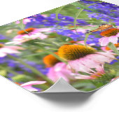 蝶とデイジー ポスター (角)