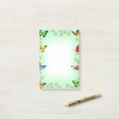 蝶とデイジー ポストイット (デスク上)