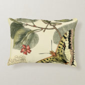 蝶とトンボと赤い花 アクセントクッション (裏面)