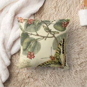 蝶とトンボと赤い花 クッション (ブランケット)