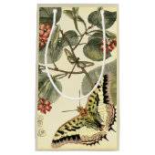 蝶とトンボと赤い花 スモールペーパーバッグ (正面)