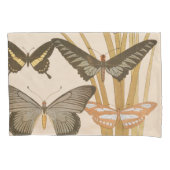 蝶とトンボヴィンテージ動物 枕カバー (正面)