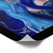 蝶とハロウィーンの魔女by Renee Lavoie ポスター (角)