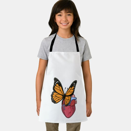 蝶とハート エプロン (インサイチュ)