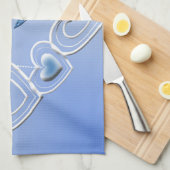 蝶とハート キッチンタオル (四つ折り)