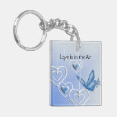 蝶とハート キーホルダー (正面左)