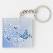蝶とハート キーホルダー (裏面)