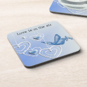 蝶とハート コースター (左側)