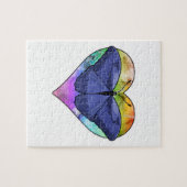 蝶とハート ジグソーパズル (横)