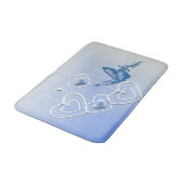 蝶とハート バスマット (アングル)