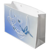 蝶とハート ラージペーパーバッグ (裏面アングル)